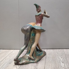 Gruppo plastico Riccardo Gatti ceramica policroma suonatori h. 50 cm 2