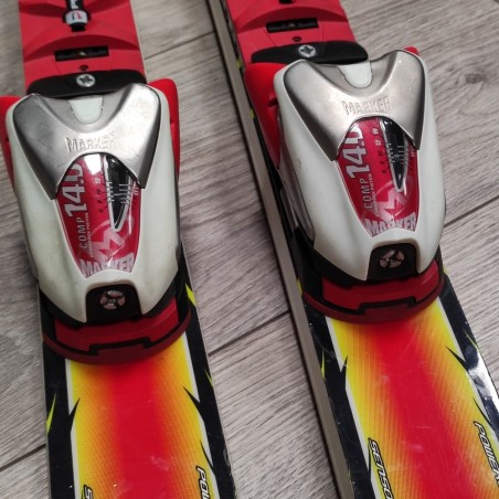 Coppia sci da discesa / gara Volkl 187 cm con attacchi usati
