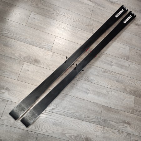 Coppia sci da discesa / gara Volkl 187 cm con attacchi usati
