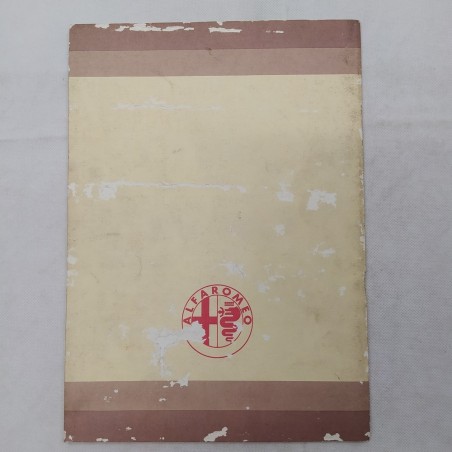 Alfa 90 tipo 162 Product Bulletin Set. 1984 fori e sbucciature in copertina
