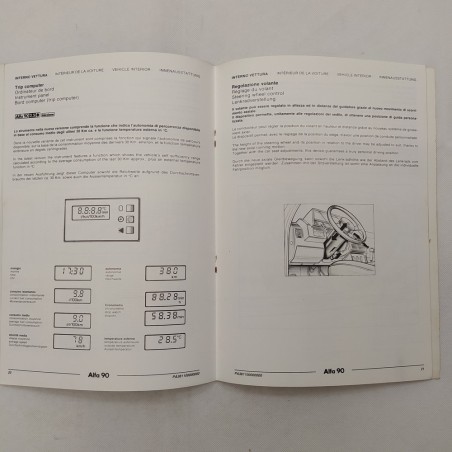 Alfa 90 tipo 162 Product Bulletin Set. 1984 fori e sbucciature in copertina
