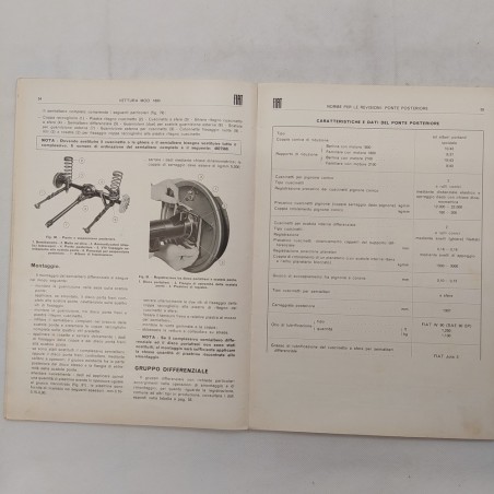 Fiat Vettura Mod 1800 Dati Caratteristiche e Norme di Riparazione no copertina