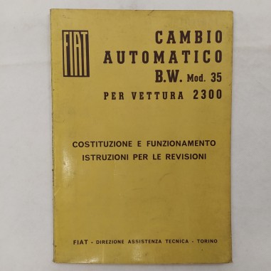 Fiat Cambio Automatico B.W. Mod35 per vettura 2300 1965 puntinature e macchie