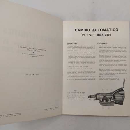Fiat Cambio Automatico B.W. Mod35 per vettura 2300 1965 puntinature e macchie