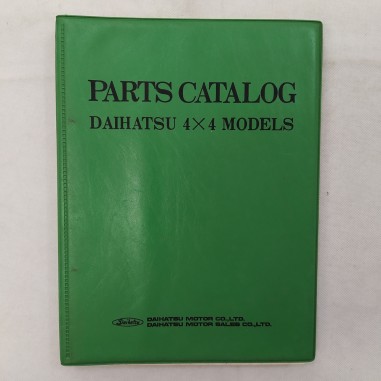 Parts Catalog Daihatsu 4x4 Models August 1974 testi in inglese