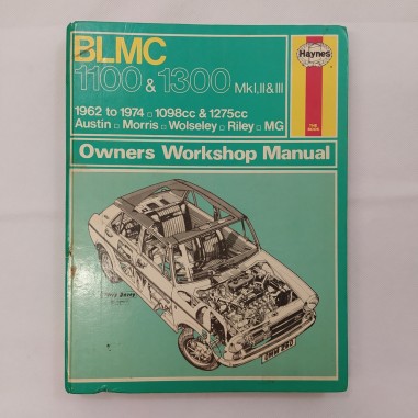 BLMC 1100&1300 MkI, II & III Owners Workshop Manual 1980 lingua inglese