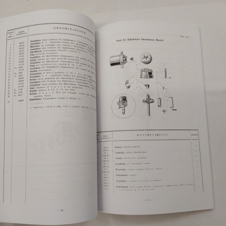 Fotocopia Fiat Catalogo Parti di Ricambio per chassis Mod. 521 ottime condizioni