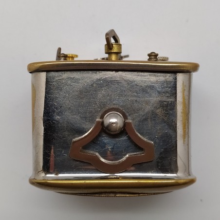 Orologio tedesco da tavolo anni '20/'30 oro con sveglia e carica manuale
