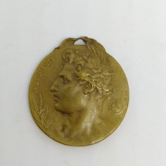 Medaglia storica Touring Club per i suoi centomila, 1911. Ossidata