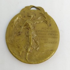 Medaglia storica Touring Club per i suoi centomila, 1911. Ossidata 2