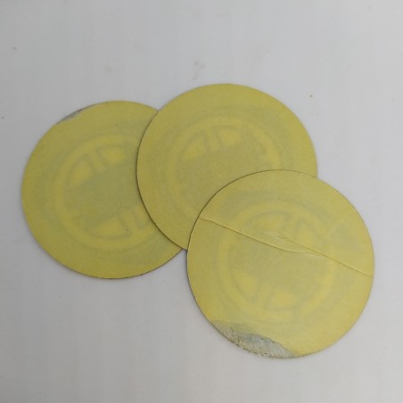 Lotto di 3 adesivi rotondi Lancia con diametro di 45 mm. Ottime condizioni