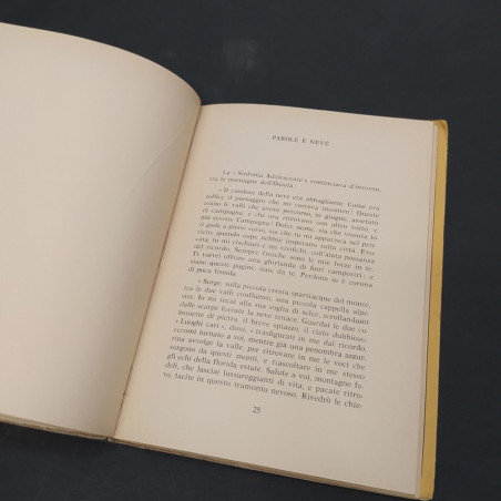 Libro Vanterie adolescenti con dedica di Gadda Conti a Flaiano. Riparato