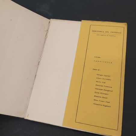 Libro Vanterie adolescenti con dedica di Gadda Conti a Flaiano. Riparato