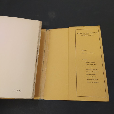 Libro Vanterie adolescenti con dedica di Gadda Conti a Flaiano. Riparato