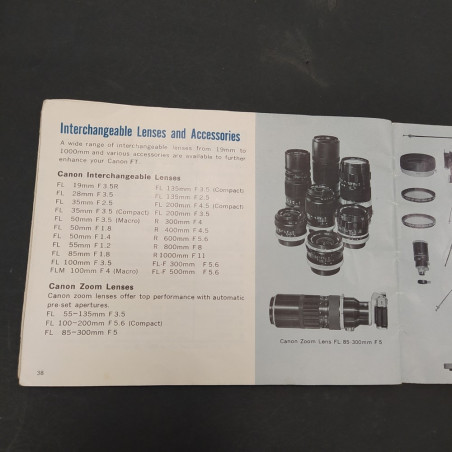 Libretto d'uso della macchina fotografica Canon QL FT in inglese