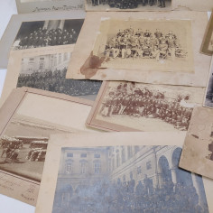 Lotto di 12 foto militari dei corsi dell'accademia militare di Modena '800-'900 2