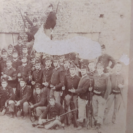 Lotto di 12 foto militari dei corsi dell'accademia militare di Modena '800-'900