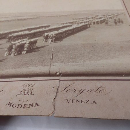 Lotto di 12 foto militari dei corsi dell'accademia militare di Modena '800-'900