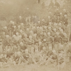 Foto della scuola militare di Modena, IV compagnia del 1876-77 con nomi 2