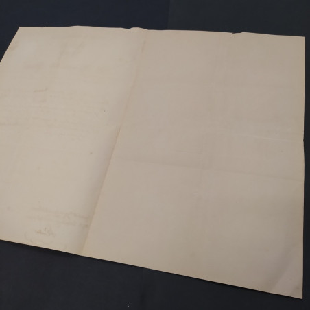 Documento del Ministro delle finanze 1854 con firma del Conte Cavour. Ingiallito