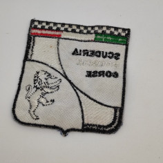 Distintivo della Scuderia Brescia Corse in tessuto ricamato. Ottimo 2