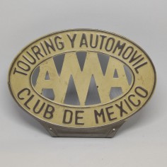 Fregio automobilistico Touring y automovil Club de Mexico AMA smaltato. Graffi 2