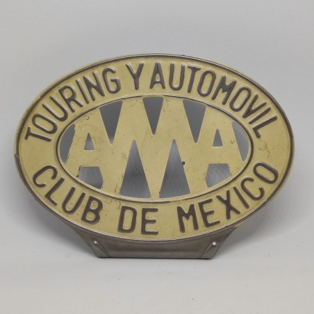 Fregio automobilistico Touring y automovil Club de Mexico AMA smaltato. Graffi