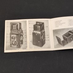 Manuale ottica Weltaflex 6x6 in tedesco, 1956. Sbucciature e ingrigimento 2