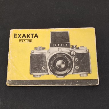 Manuale macchine fotografica Exakta VX 1000 in francese, anni '50. Strappi