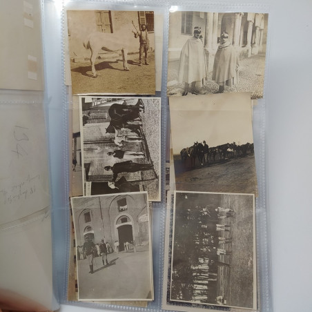 Lotto di 61 foto militari della cavalleria, primo '900, annotazioni sul retro