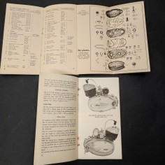 Lotto di 2 libretti uso e manutenzione HMW - MK 50N anni '50 in inglese. Buono 2