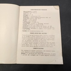 Libretto d'uso e manutenzione FB Minarelli, 1966 diffuse macchie d'officina 2