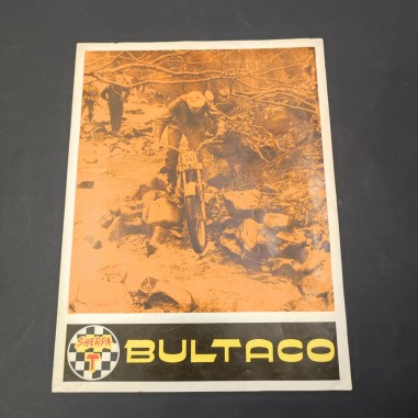 Catalogo motocicletta Bultaco Cemoto Sherpa T in inglese, 1968. Ingrigito