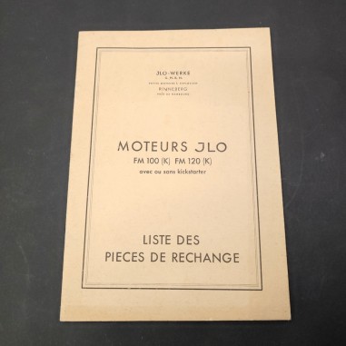 Catalogo parti di ricambio moteurs JLO-Werke in francese. Macchie