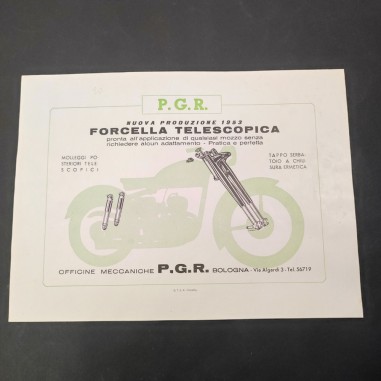 Catalogo prodotti delle Officine PGR, forcella telescopica, molleggi, tappo