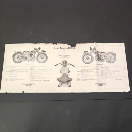 Catalogo motocicletta Durandal 1930/31 in francese. Strappi ai bordi