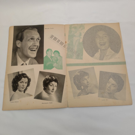 Rivista FLASH Mosca al naso in Passo doppio, anni 40/50, foto di attori. Macchie