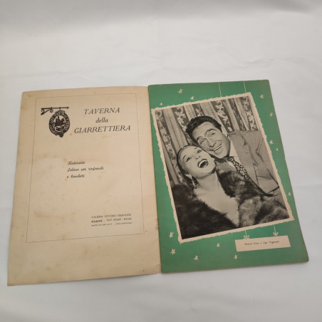 Rivista FLASH Mosca al naso in Passo doppio, anni 40/50, foto di attori. Macchie