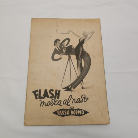 Rivista FLASH Mosca al naso in Passo doppio, anni 40/50, foto di attori. Macchie