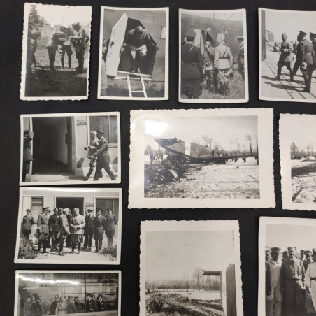 Lotto di 24 foto e cartoline inedite Mussolini a Savigliano, non foto Luce
