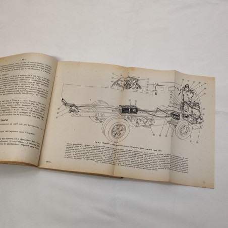 Libretto uso e manutenzione auto Fiat 626 NL e derivati 1946. Macchie