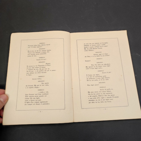 Libro Orseolo, Ildebrando Pizzetti, ed. Ricordi 1935. Macchioline diffuse
