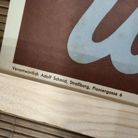 Manifesto propaganda tedesca sulla Francia Hinaus mit dem welschen Plunder