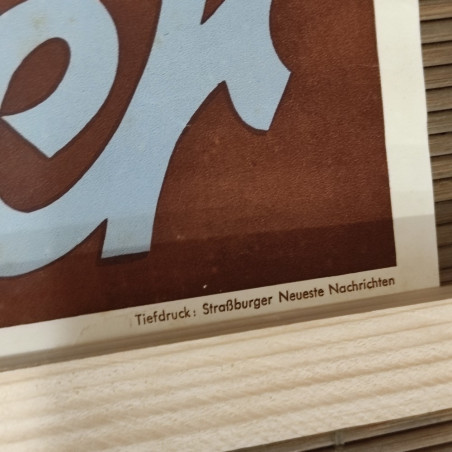 Manifesto propaganda tedesca sulla Francia Hinaus mit dem welschen Plunder