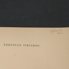 Libro European firearms AAVV 1955 2