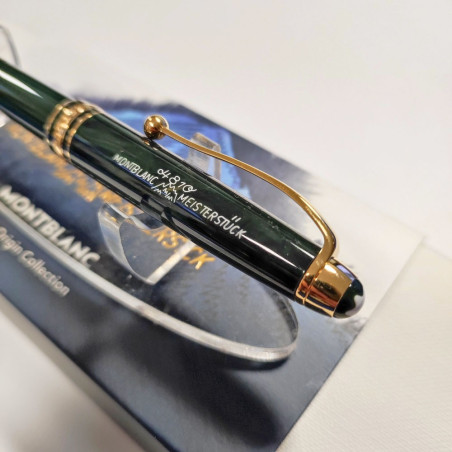 Montblanc The Origin Collection penna a sfera verde nuova iniziali MM sulla clip
