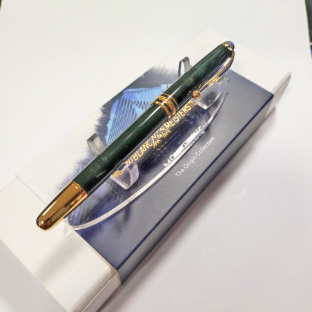 Montblanc The Origin Collection penna a sfera verde nuova iniziali MM sulla clip