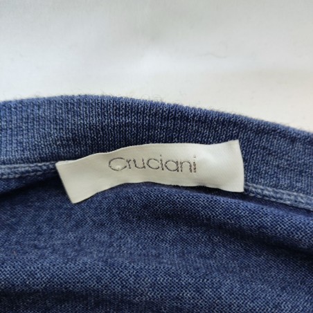 Maglione uomo Cruciani 100% lana tg 50 celeste pari nuovo