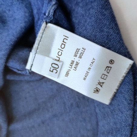 Maglione uomo Cruciani 100% lana tg 50 celeste pari nuovo