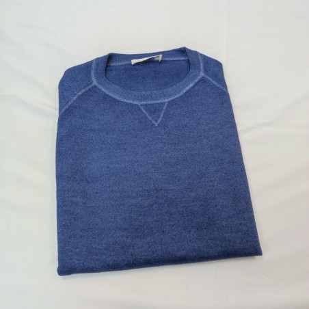 Maglione uomo Cruciani 100% lana tg 50 celeste pari nuovo